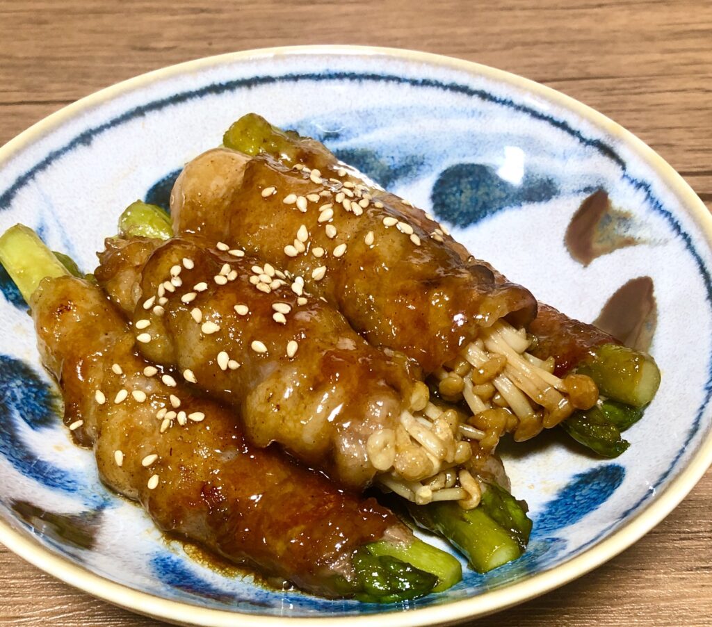 アスパラの豚巻き