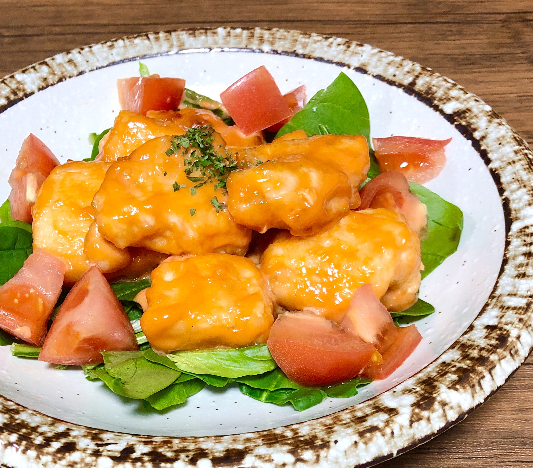 鶏むね肉のとりマヨ