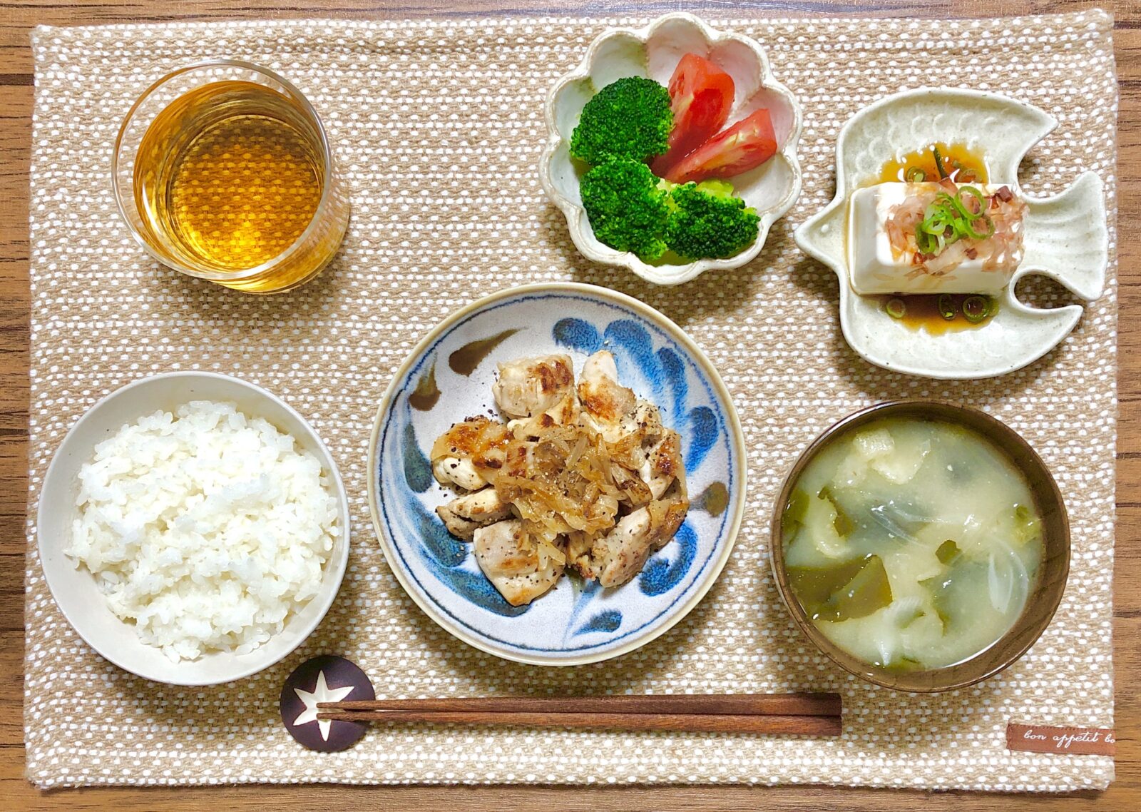 ガリレモチキンの献立